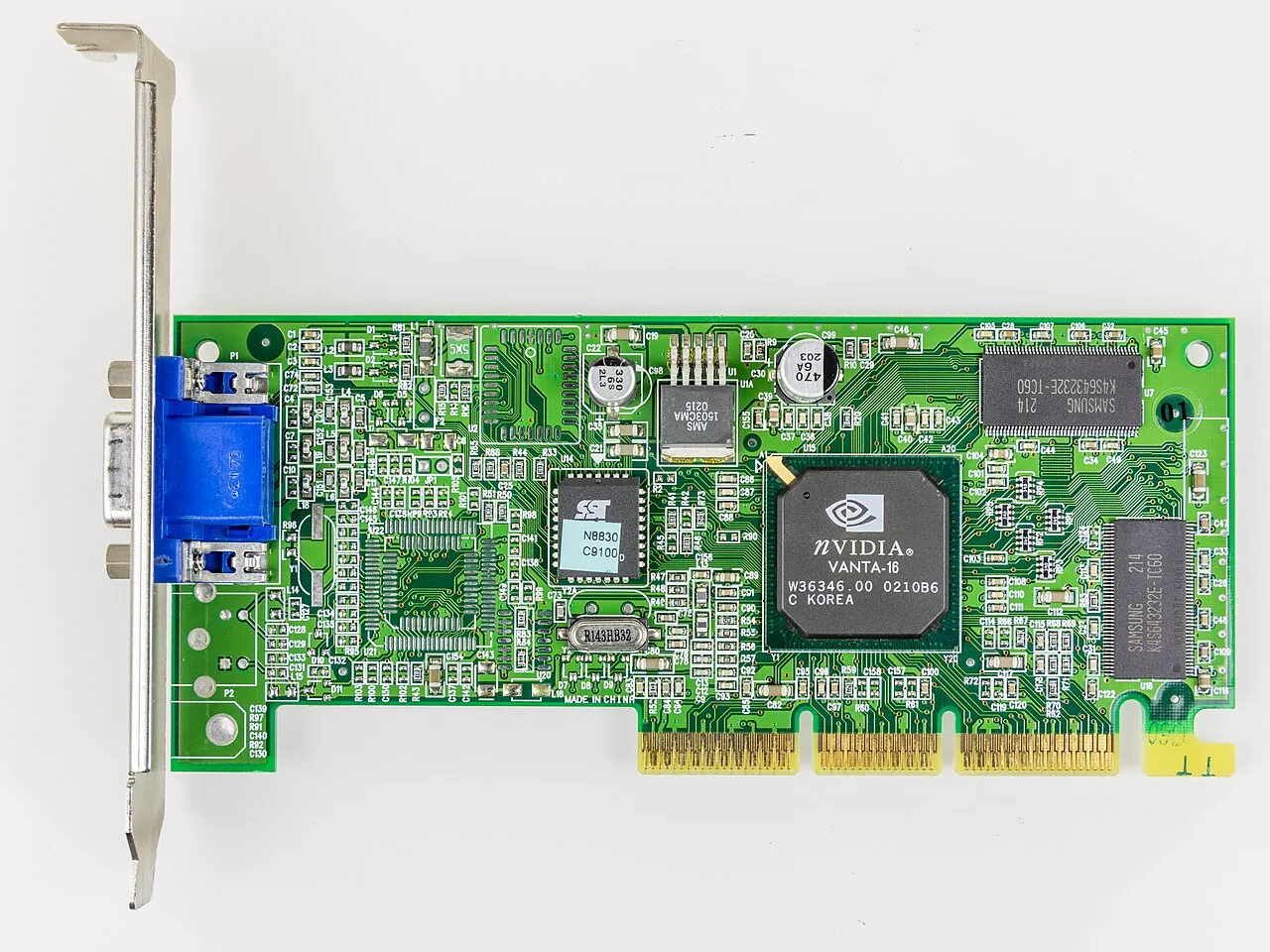 Archival close-up of an older Nvidia Vanta graphics card; representative product photograph, not a current AI chip or 2026 event.